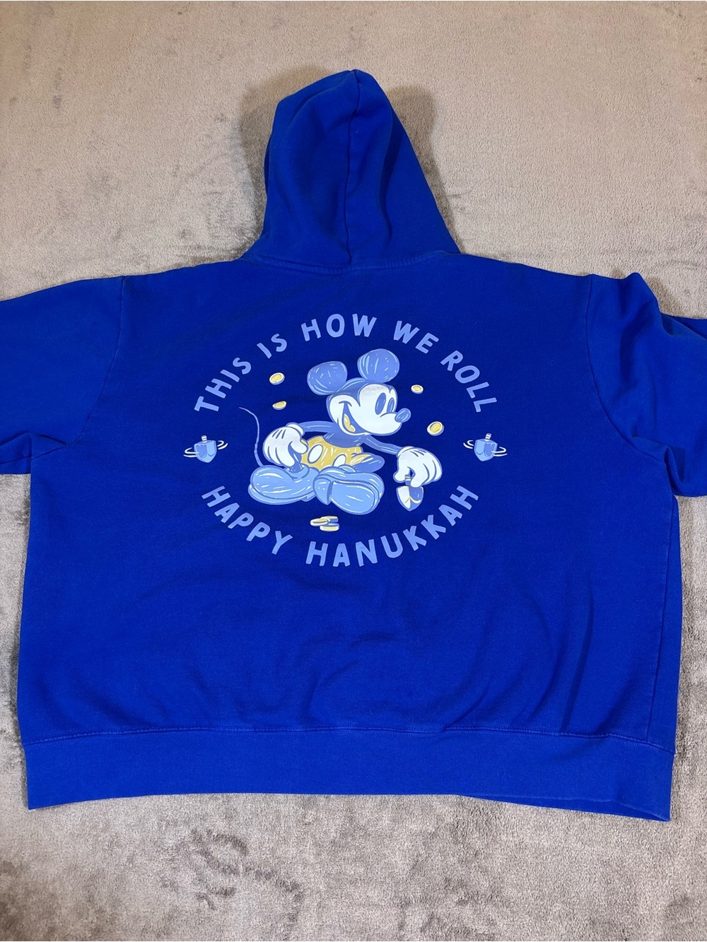 Disney Happy Hanukkah Hoodie Sweatshirt XXL